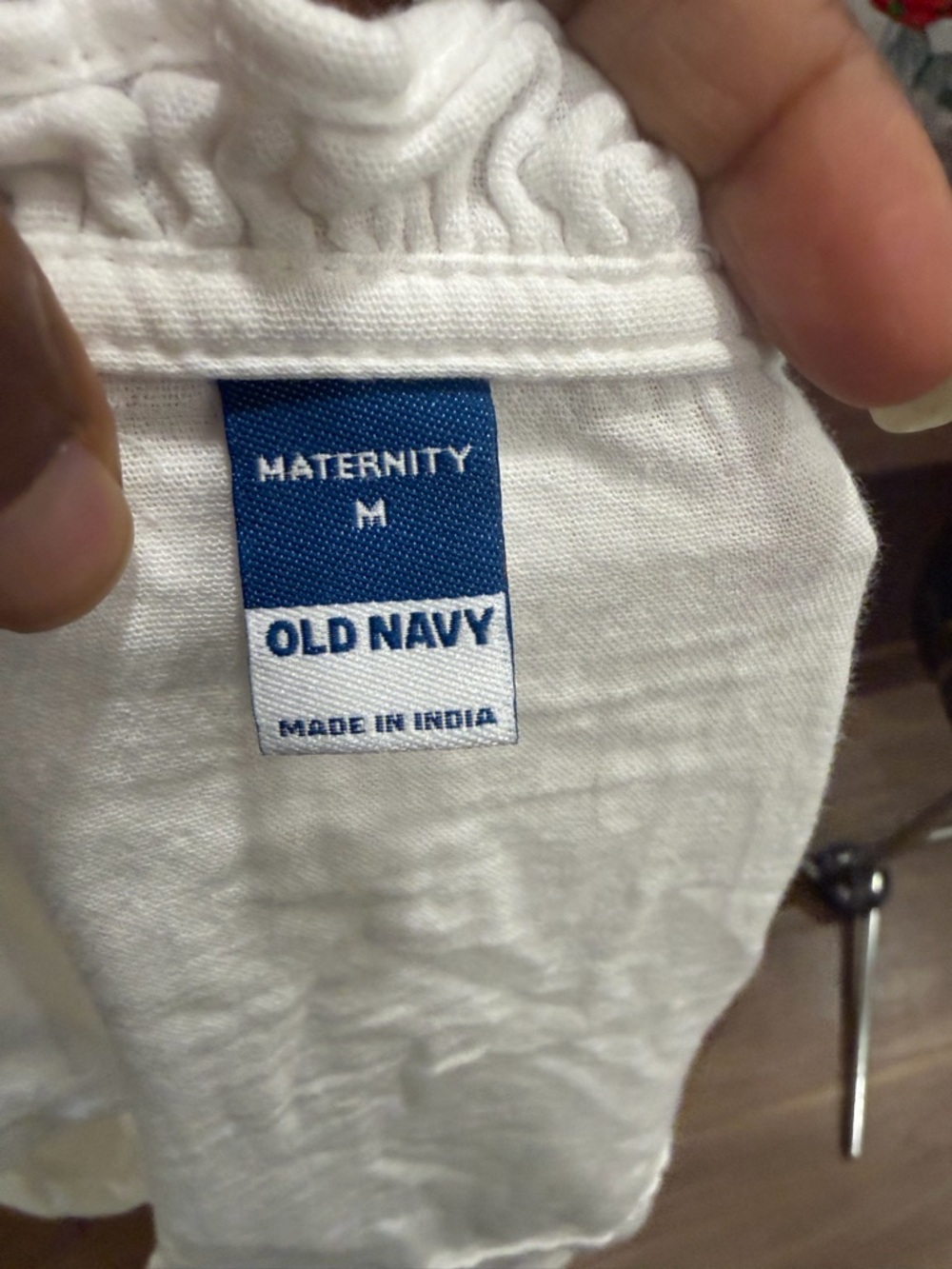Old Navy White Maternity Tunic Dress - Picture 3 of 4